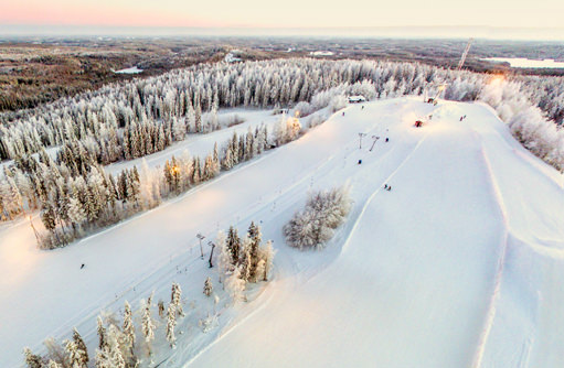 Sappee hiihtokeskus, ilmakuvapanoraama, aluekartta, 360 panoraamakuva